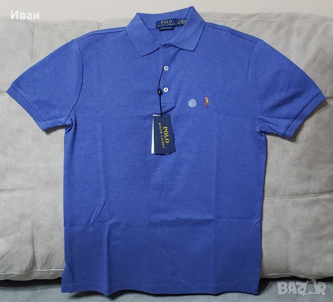 Нова оригинална фланелка Polo Ralph Lauren, custom slim fit – 100% памук - S, снимка 1