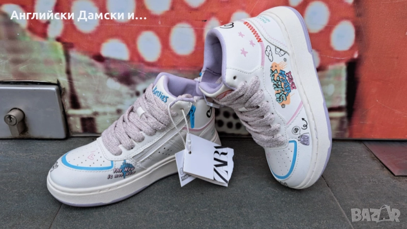 Английски дамски кецове -Zara, снимка 1