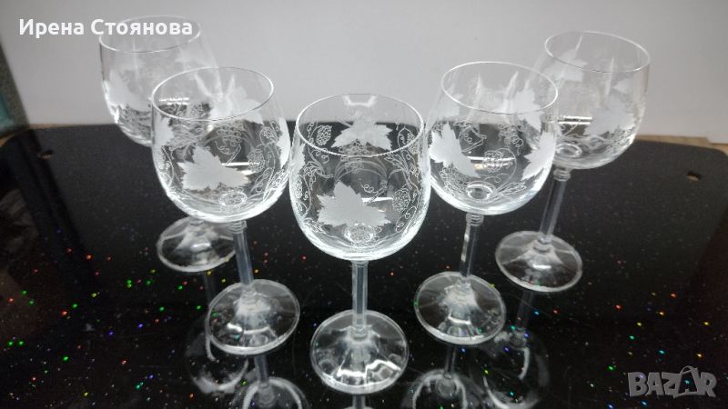 Bohemia Isabelle Cristal. Кристални чаши за вино., снимка 1