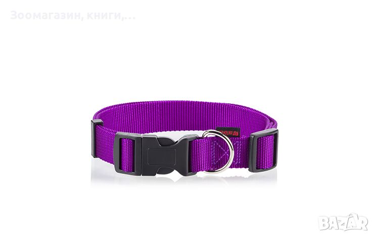 Нашийник за куче L 2.5 x 47-70 см - Pet Interest Plain Line Collars 3115-L Purple, снимка 1