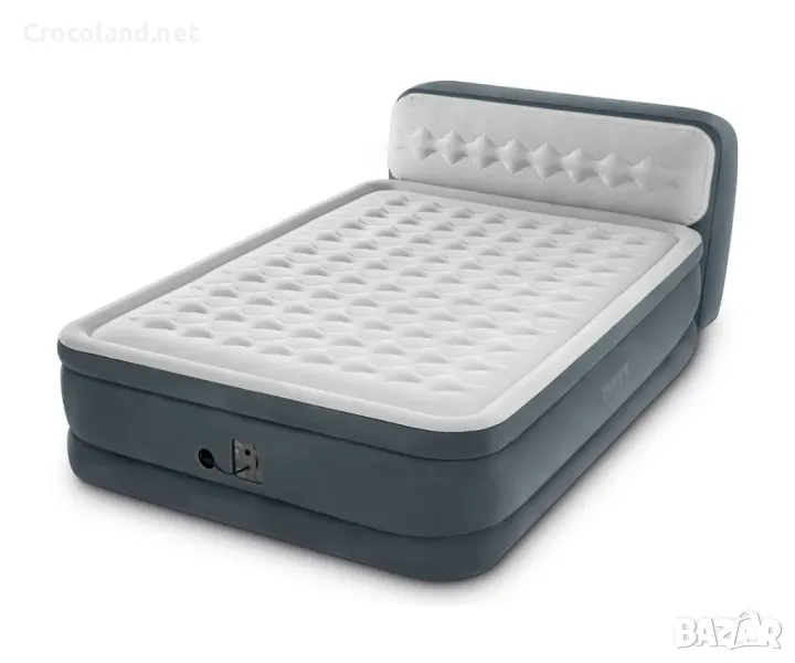 Надуваем матрак Intex Queen Dura-Beam Ultra Plush, 152 x 236 x 86 см, вградена помпа, PVC, кадифен, снимка 1