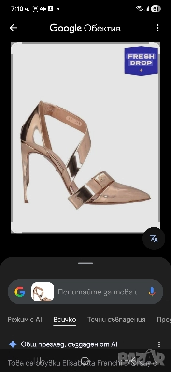 Elisabetta Franchi N39 обувка с ток, снимка 1