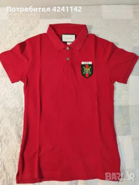 Тениска с яка GUCCI червена / Polo Shirt GUCCI color red, снимка 1