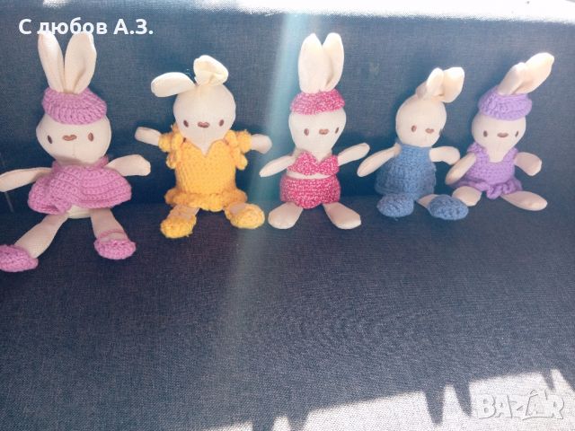 Великденски зайчета, снимка 11 - Плюшени играчки - 45322529