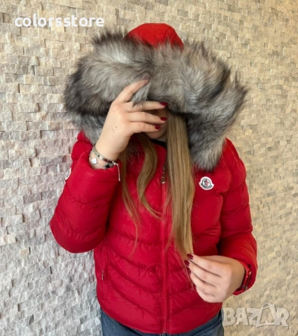 Дамско зимно яке-червено/IM320x, снимка 2 - Якета - 51561184