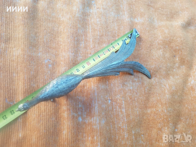 Посребрена статуетка пластика салфетник, снимка 4 - Антикварни и старинни предмети - 53273622