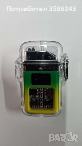 Елегантна прозрачна ветроустойчива запалка с LED светлинки, снимка 3 - Колекции - 45926381