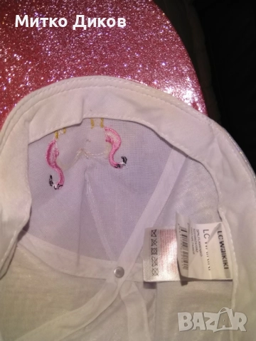 Бродирана шапка женска фламинго регулируема нова маркова на Уалкики, снимка 7 - Шапки - 51554195