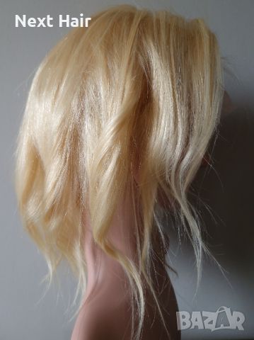 Руса лейс фронт перука естествена коса 35/40 см, снимка 4 - Аксесоари за коса - 45341942