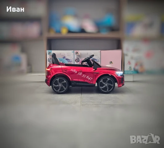 ПРОМОЦИЯ ДО 24.12!НОВО!Акумулаторен джип Audi SQ8 RED с 12V батерия,меки гуми, снимка 6 - Детски велосипеди, триколки и коли - 51372718
