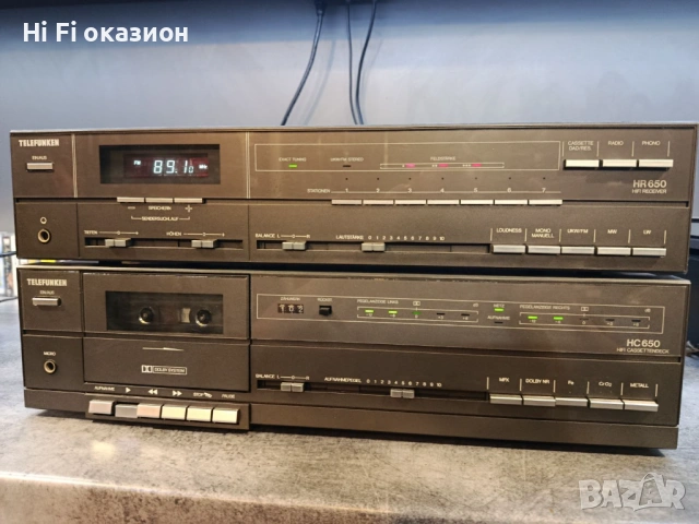 Дек Telefinken HC-650 / Ресийвър Telefunken HR-650, снимка 2 - Ресийвъри, усилватели, смесителни пултове - 54223339
