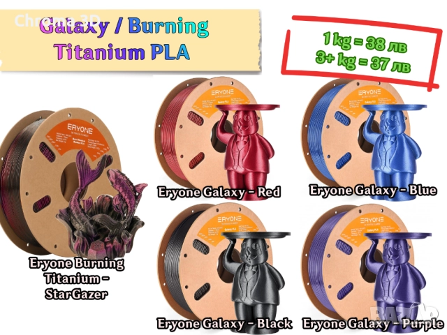 Filament филамент Нишка за 3D принтер Printer PLA PETG ABS NYLON TPU, снимка 8 - Други - 52318750