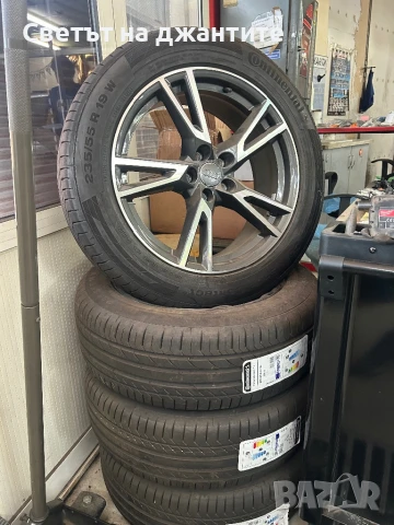 Джанти и Гуми 19 Цола 5х112 Audi Q5 235/55/19 Continental Нови Оригинални 