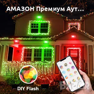 ILC Смарт RGB LED прожектор 30W Димируем с приложение,Външен прожектор с памет/IP66 Водоустойчив, снимка 6 - Прожектори - 48218146