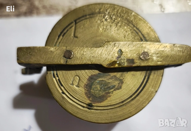 Античен комплект от 6 виенски тежести Lat (Pound) от 1872 г. 