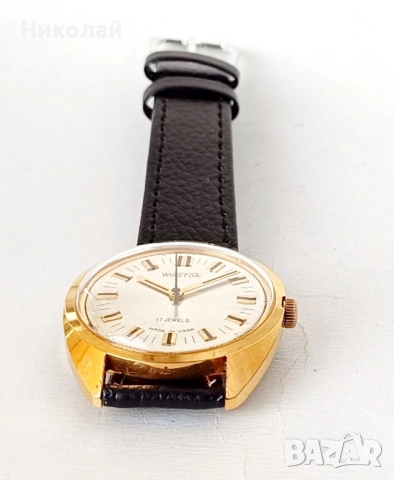 Wostok Восток - позлатен мъжки часовник с ръчно навиване, снимка 5 - Мъжки - 52397436