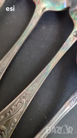 Големи посребрени лъжици МНЦ
Руски от едно време 
, снимка 4 - Други ценни предмети - 49901019