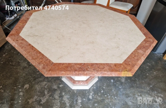 Трапезна маса от Мрамор, снимка 2 - Маси - 53635540