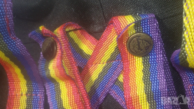 Раница Fjällräven Kanken Rainbow, черна с дъги, реплика, снимка 6 - Раници - 51836814