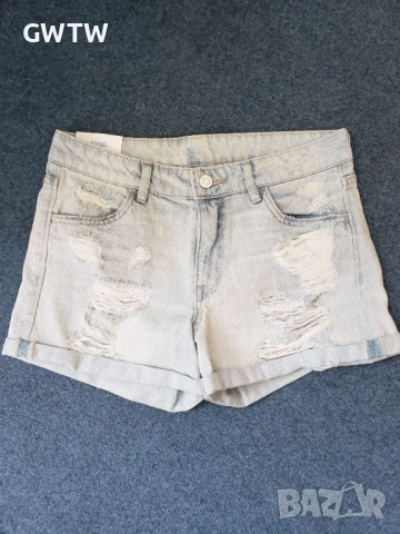 H&M дънкови шорти, Нови с етикет, снимка 5 - Дънки - 50765335