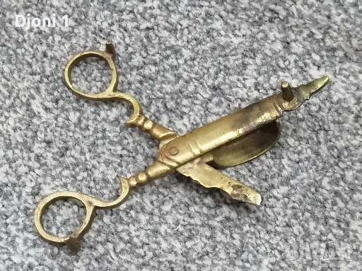 Антични ножици за подрязване на свещи, снимка 9 - Антикварни и старинни предмети - 53173210
