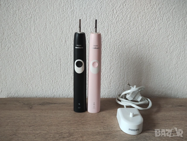 2 броя Philips Sonicare HX680 комплект черна и розова