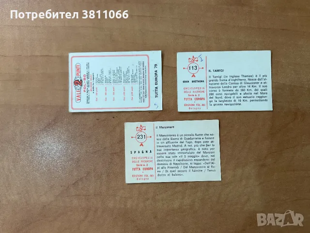 Стикери от стара италианска енциклопедия Tutta europa, снимка 4 - Колекции - 49767621