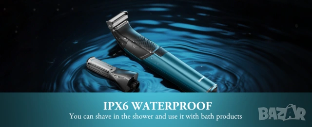 Tример 2в1 за тяло и брада водоустойчив Kensen Series S15 - НОВ, снимка 4 - Тримери - 54094342