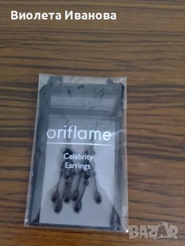 Черни обеци, Орифлейм , снимка 2 - Обеци - 49286321