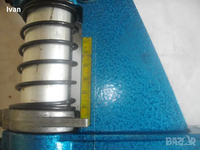 НОВА НЕМСКА СТАРО КАЧЕСТВО АЛУМИНИЕВА ПРОФИ ОРЕБРЕНА СТОЙКА ЗА БОРМАШИНА WABECO 1885 GERMANY ХОД60мм, снимка 6 - Бормашини - 49690010