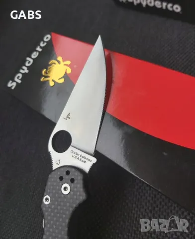 Сгъваем джобен нож Spyderco Paramilitary 2, снимка 4 - Ножове - 49217273