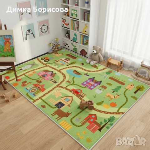 Детски килим за игра 120х160см , снимка 4 - Килими - 53940741
