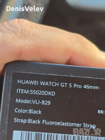 ТОП! HUAWEI Watch GT 5 Pro 46mm Black, снимка 9 - Смарт часовници - 54010439