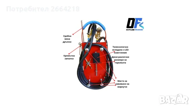 Нов, Преносим Професионален Оксижен, снимка 3 - Други инструменти - 47644312