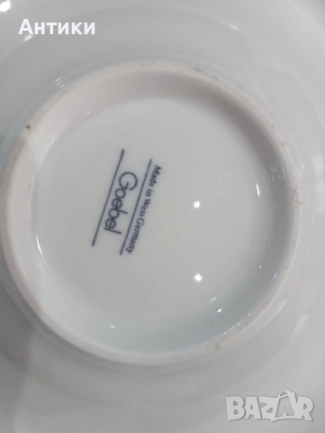 Порцеланова чиния Goebel , снимка 2 - Чинии - 52661462