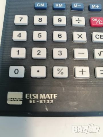 Ретро калкулатор Sharp Elsi Mate EL-8133, снимка 3 - Антикварни и старинни предмети - 46474568