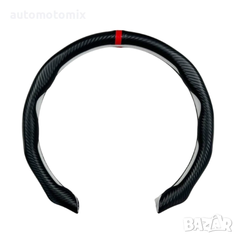 Протектор за волан, Черно с червено, Карбон - 21401