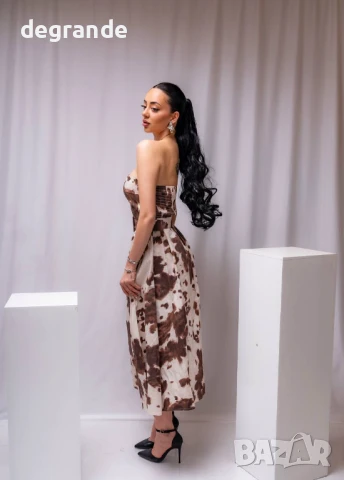 Официална рокля с коланче и бюстие, снимка 2 - Рокли - 50897381