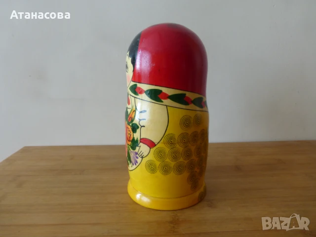 Матрьошка Семьоновка 8 бр 1980 г, снимка 7 - Антикварни и старинни предмети - 50978837