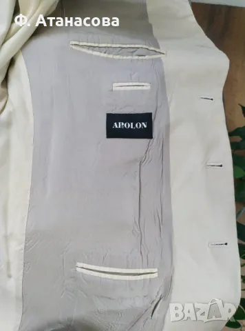Страхотно мъжко сако висок клас марка Apolon, размер L-XL, перфектно, снимка 3 - Сака - 50325890