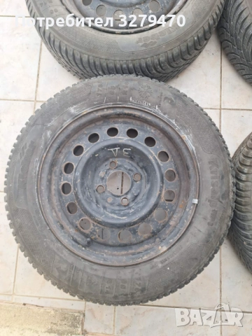 Продавам 4 бр. джанти със зимни гуми за Рено 175*65*14, снимка 5 - Гуми и джанти - 52803718