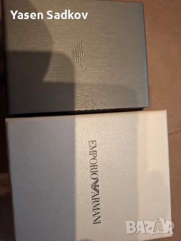 часовник ARMANI бартер за друг часоник има. кутия всичко комплет, снимка 3 - Мъжки - 52875670