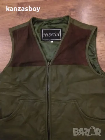 huntly mens lether vest - естествена кожа мъжки ловен елек 2ХЛ, снимка 2 - Други - 48436238