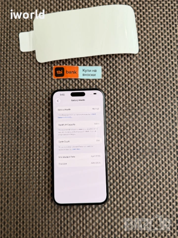 100% Battery❗️ iPhone 16 PLUS ❗️Лизин iPhone 16 PLUS ❗️Лизинг от 26E/м ❗️ черен ❗️ black Гаранция❗️, снимка 2 - Apple iPhone - 53186711
