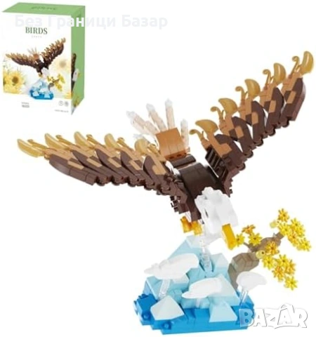 Нов Конструктор орел 662 части мини блокчета декор за офис и дом колекционерски модел възрастни