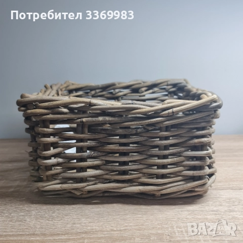 Ръчно плетена кошничка, снимка 3 - Декорация за дома - 52238352