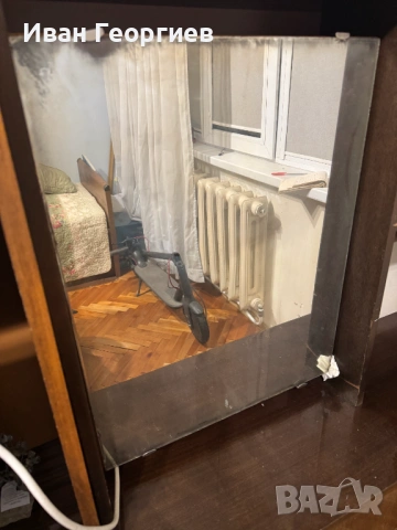 Тоалетка тъмнокафява с огледало 140/100/34 см , снимка 7 - Тоалетки - 53328506