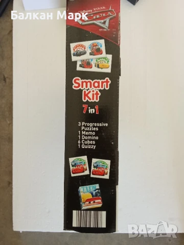 комплект Smart Kit 7 в 1 – Disney Pixar | Пъзели, мемо, домино, викторина, снимка 3 - Образователни игри - 50699610