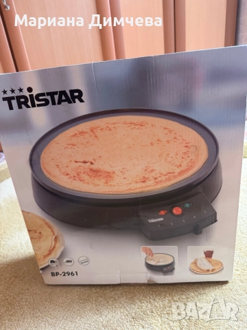 🔹 Чисто нов Tristar Crepemaker Ø30 см BP-2961 – професионални палачинки у дома 🔹, снимка 4 - Скари - 52909306