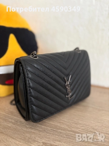 YSL черна дамска чанта Saint Laurent, снимка 4 - Чанти - 54268479